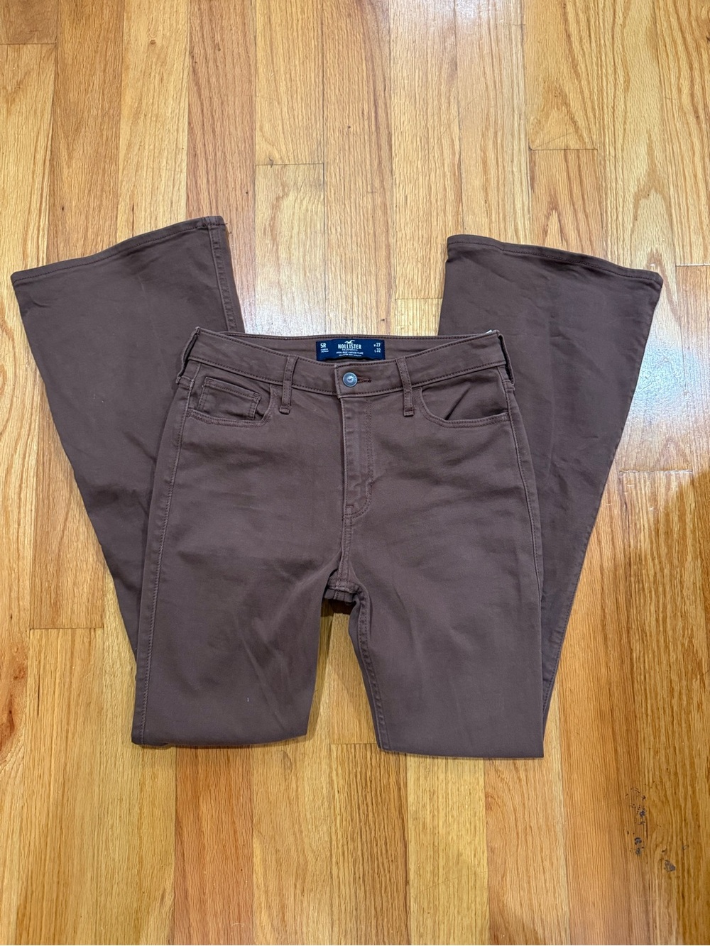 Hollister Brown High-Rise Vintage Flare Jeans Size 5R W27